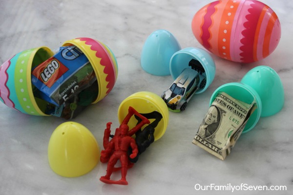 easter eggs with toys inside