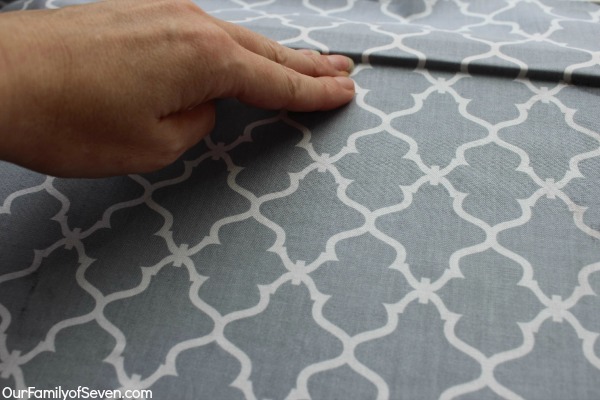 Fabric Covered Bulletin Board- Super Easy and Super Inexpensive home decor project.