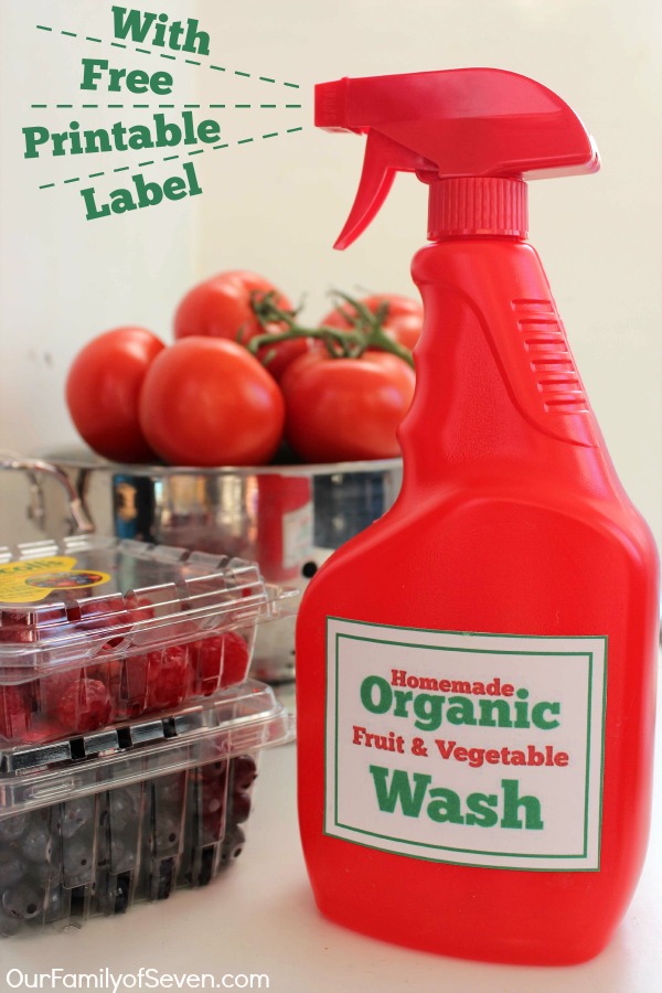 Produce Wash Recipe - Your new DIY Vegetable Wash and Fruit Wash