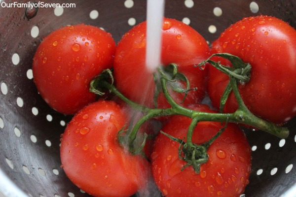 Organic Fruit and Vegetable Wash and Spray- Super simple to make at home with just 2 ingredients. Plus you can print a FREE front & back label.