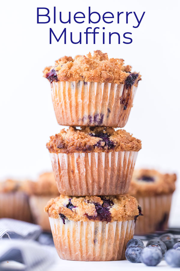 Text on image Blueberry Muffins