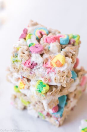 Lucky Charms Bars - OurFamilyofSeven.com