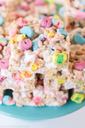 Lucky Charms Bars - OurFamilyofSeven.com