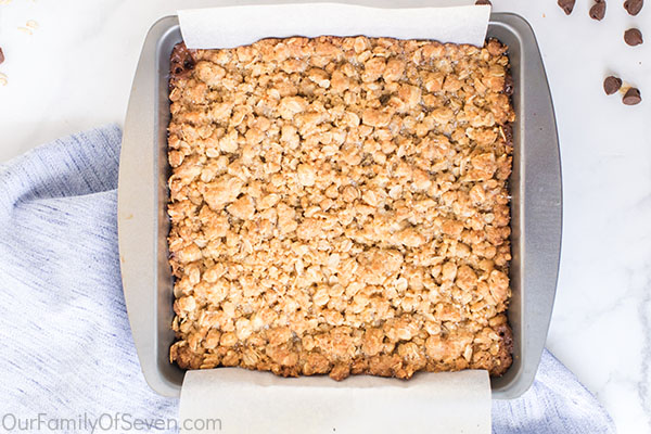 Baked cookie bars