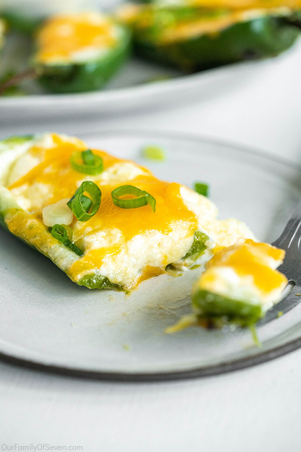 Jalapeno Poppers made on the grill with cheese