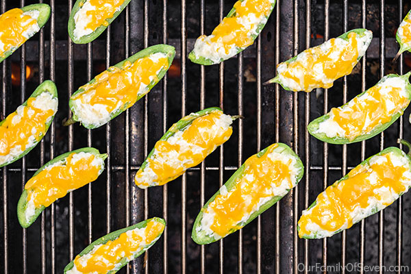 Jalapeno Poppers on grill