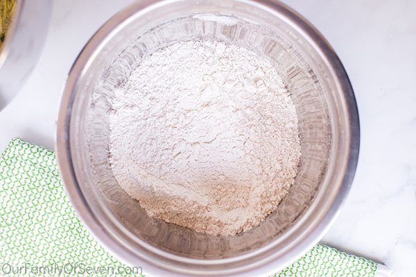 Zucchini Bread blended dry ingredients