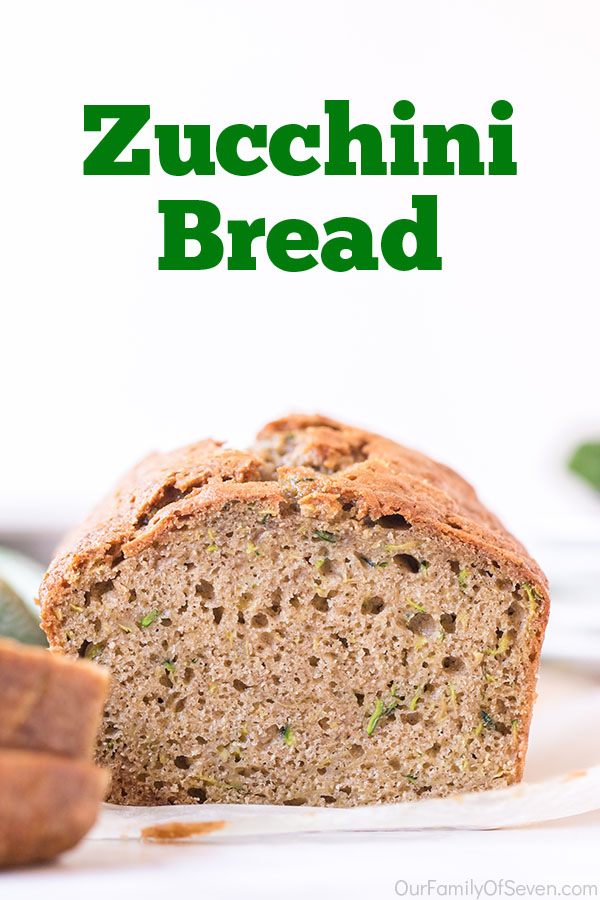 Text on image Zucchini Bread